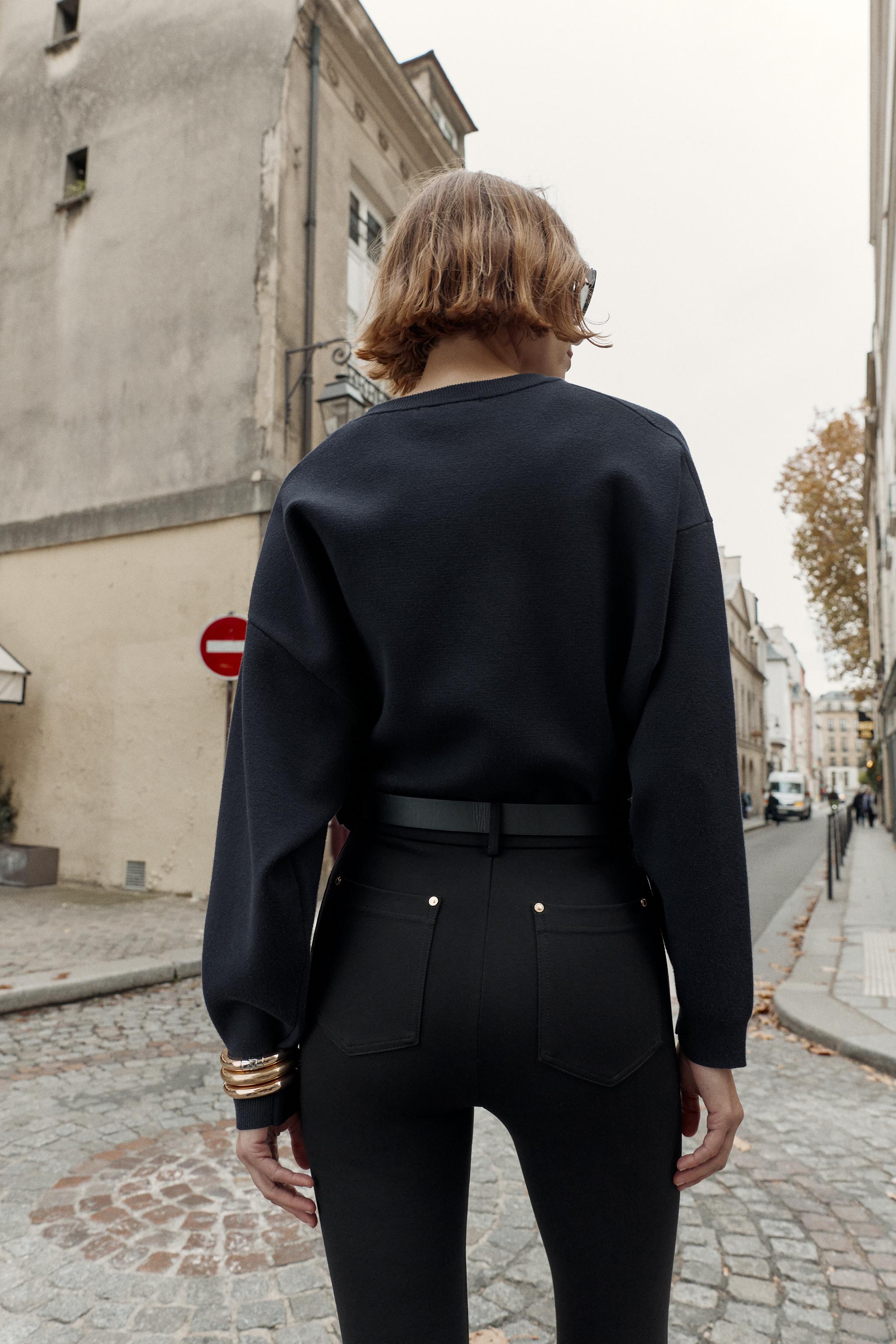 MID-RISE BELTED JEGGINGS